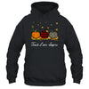 Teach Love Inspire Teacher Autumn Fall Pumpkin Leopard T-Shirt & Hoodie | Teecentury.com