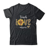 Teach Love Inspire Teacher Cute Sunflower Leopard Cheetah T-Shirt & Hoodie | Teecentury.com
