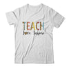 Teach Love Inspire Teacher Leopard Print T-Shirt & Tank Top | Teecentury.com