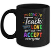 Teach Them To Love And Accept Everyone Teacher Pride LGBT Mug Coffee Mug | Teecentury.com