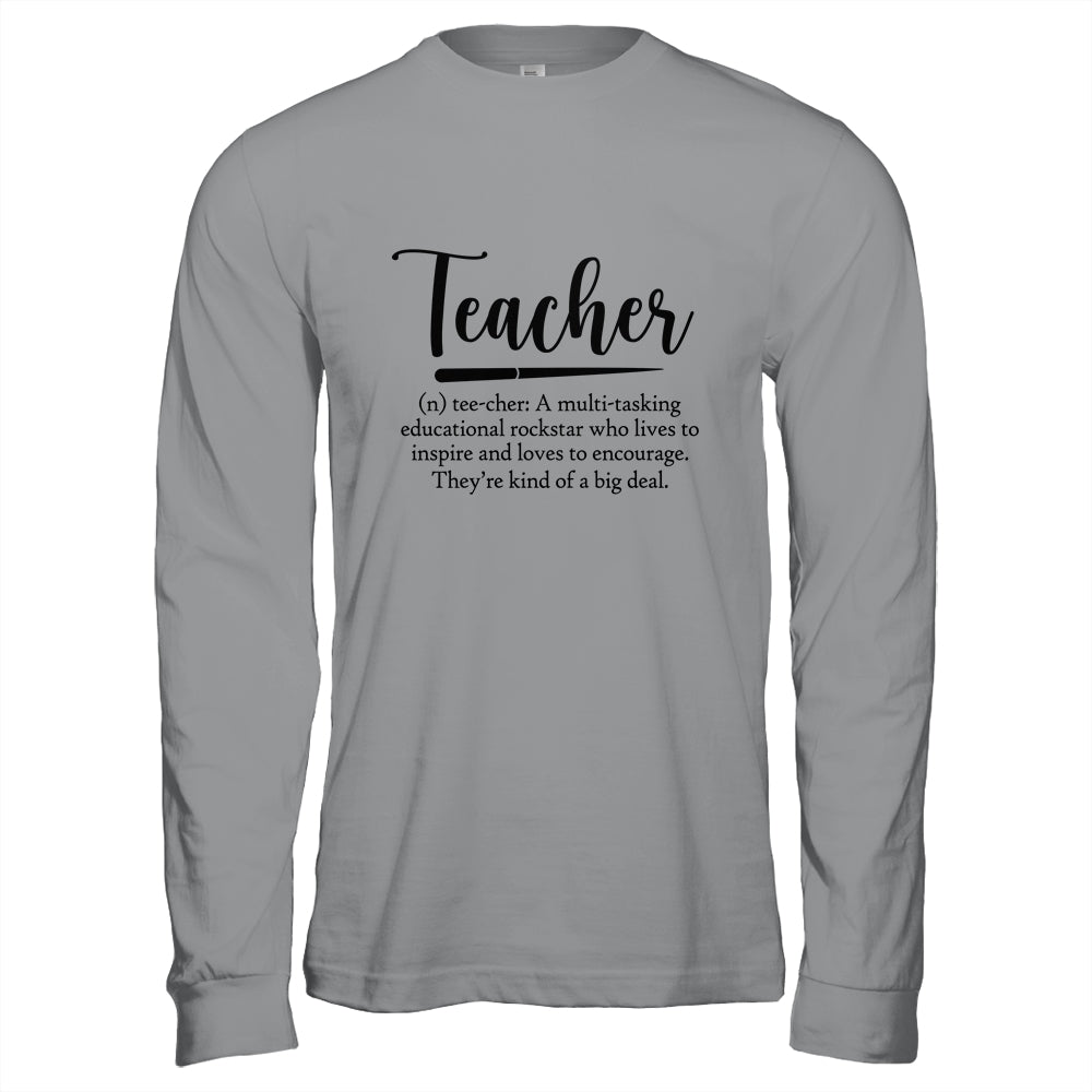 Teacher A Multi Tasking Educational Rockstar Funny T-Shirt & Hoodie | Teecentury.com