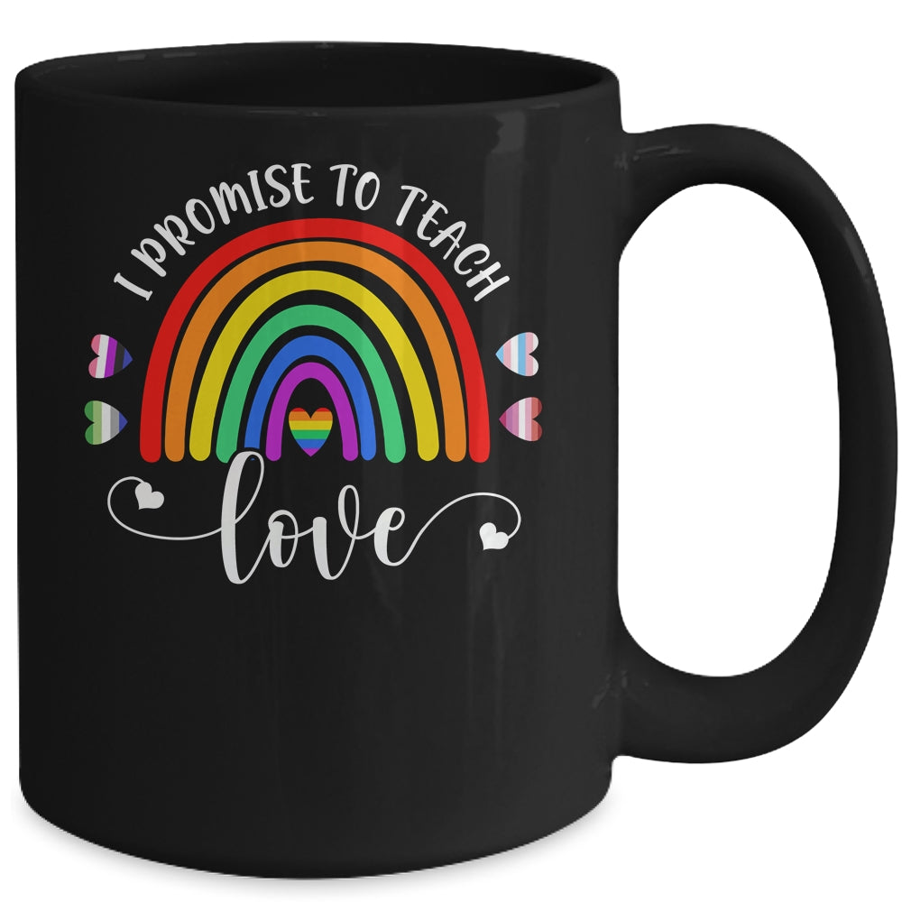 Teacher LGBT Teaching Love Rainbow Pride Month Mug | teecentury