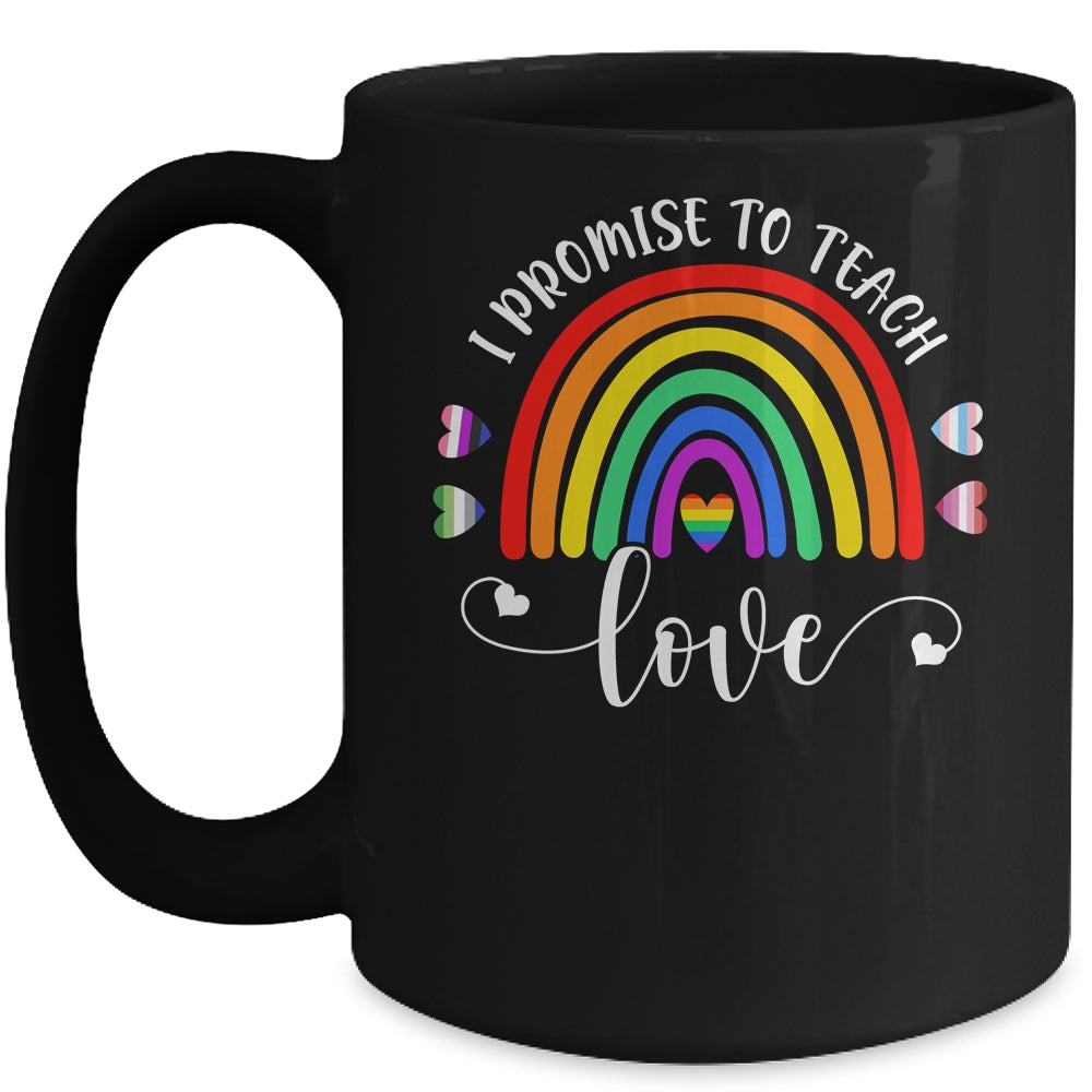 Teacher LGBT Teaching Love Rainbow Pride Month Mug | teecentury