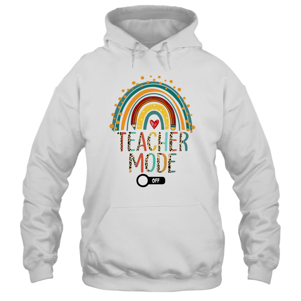 Teacher Mode Off Leopard Summer Vacation Last Day Of School Shirt & Tank Top | teecentury