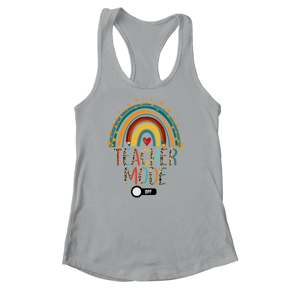 Teacher Mode Off Leopard Summer Vacation Last Day Of School Shirt & Tank Top | teecentury