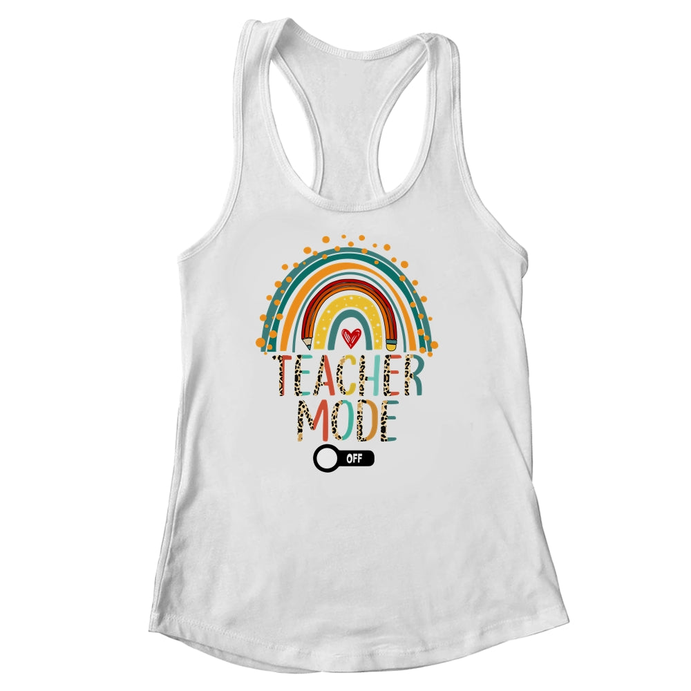 Teacher Mode Off Leopard Summer Vacation Last Day Of School Shirt & Tank Top | teecentury