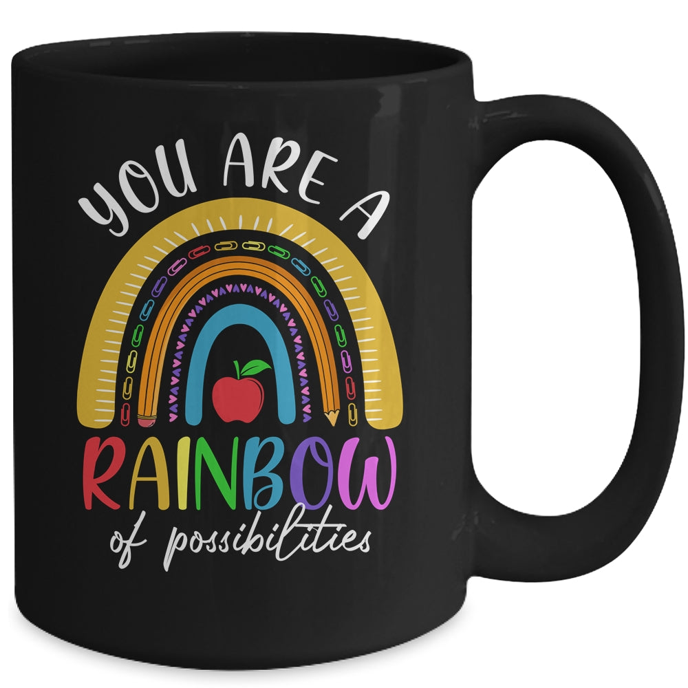 Teacher You Are A Rainbow Of Possibilities Funny Mug Coffee Mug | Teecentury.com