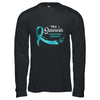 Teal Butterfly I'm A Survivor Ovarian Cancer Awareness T-Shirt & Hoodie | Teecentury.com