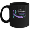 Teal Purple Butterfly I'm A Survivor Suicide Prevention Awareness Mug Coffee Mug | Teecentury.com