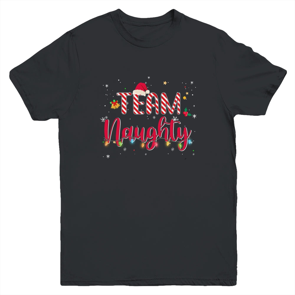 Team Naughty Christmas Funny Couple Matching Family Team Youth Youth Shirt | Teecentury.com