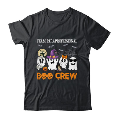 Team Paraprofessional Boo Crew Halloween Ghost Shirt & Hoodie | teecentury