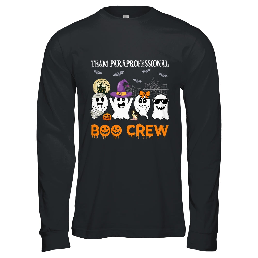 Team Paraprofessional Boo Crew Halloween Ghost Shirt & Hoodie | teecentury