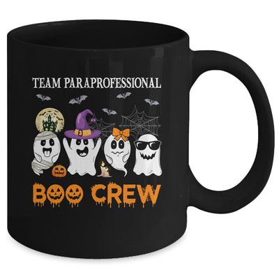 Team Paraprofessional Boo Crew Halloween Ghost Mug | teecentury