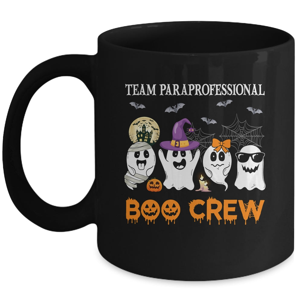 Team Paraprofessional Boo Crew Halloween Ghost Mug | teecentury