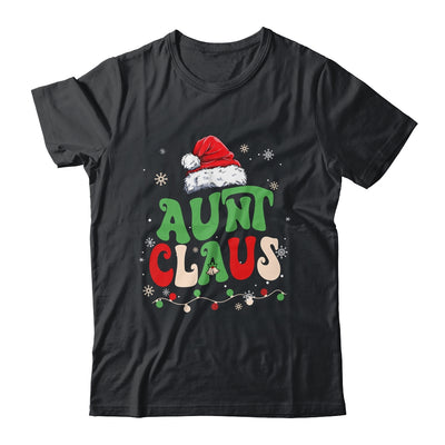 Team Santa Aunt Claus Elf Groovy Matching Family Christmas Shirt & Sweatshirt | teecentury
