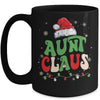 Team Santa Aunt Claus Elf Groovy Matching Family Christmas Mug | teecentury