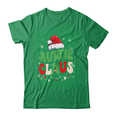 Team Santa Auntie Claus Elf Groovy Matching Family Christmas Shirt & Sweatshirt | teecentury