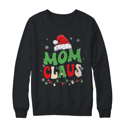 Team Santa Mom Claus Elf Groovy Matching Family Christmas Shirt & Sweatshirt | teecentury