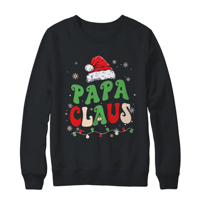 Team Santa Papa Claus Elf Groovy Matching Family Christmas Shirt & Sweatshirt | teecentury