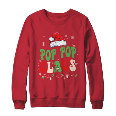 Team Santa Pop Pop Claus  Groovy Matching Family Christmas Shirt & Sweatshirt | teecentury