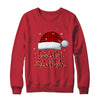 Team Santa Red Plaid Claus Hat Christmas T-Shirt & Sweatshirt | Teecentury.com