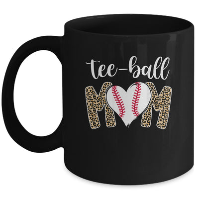 Teeball Mom Leopard Funny Tee-Ball Mom Mother's Day Mug Coffee Mug | Teecentury.com