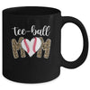 Teeball Mom Leopard Funny Tee-Ball Mom Mother's Day Mug Coffee Mug | Teecentury.com