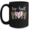 Teeball Mom Leopard Funny Tee-Ball Mom Mother's Day Mug Coffee Mug | Teecentury.com