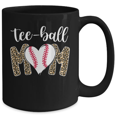 Teeball Mom Leopard Funny Tee-Ball Mom Mother's Day Mug Coffee Mug | Teecentury.com