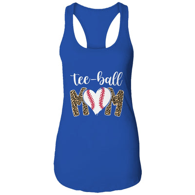 Teeball Mom Leopard Funny Tee-Ball Mom Mother's Day T-Shirt & Tank Top | Teecentury.com