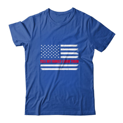 Tell My Family I Love Them Red Line American Flag T-Shirt & Hoodie | Teecentury.com