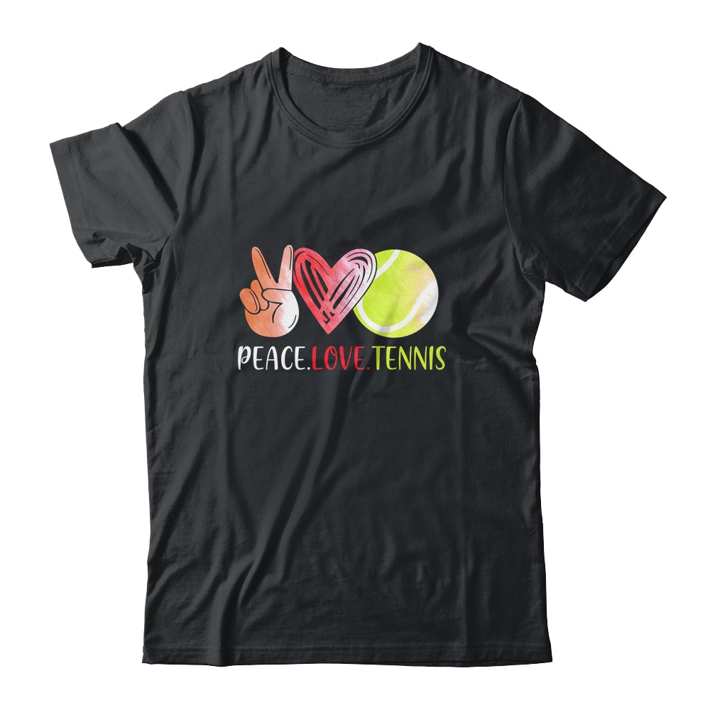 Tennis Player Girls Peace Love Tennis Women T-Shirt & Tank Top | Teecentury.com