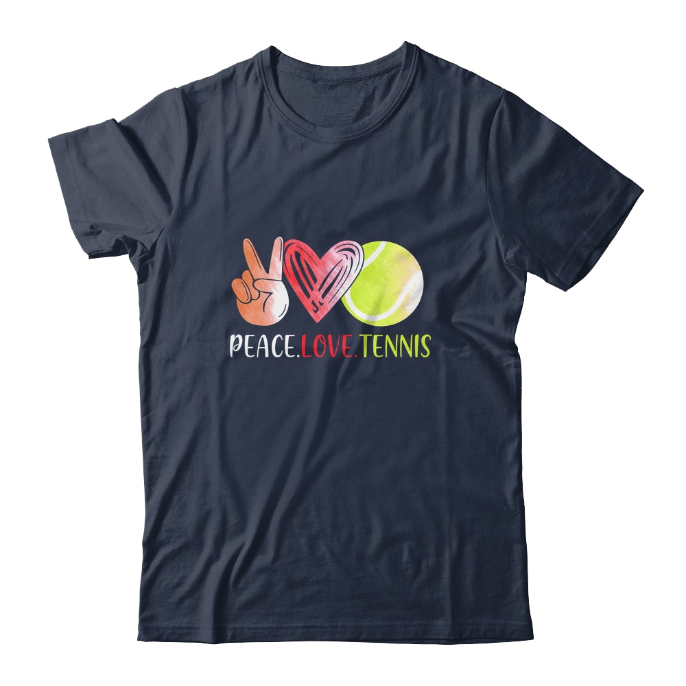 Tennis Player Girls Peace Love Tennis Women T-Shirt & Tank Top | Teecentury.com