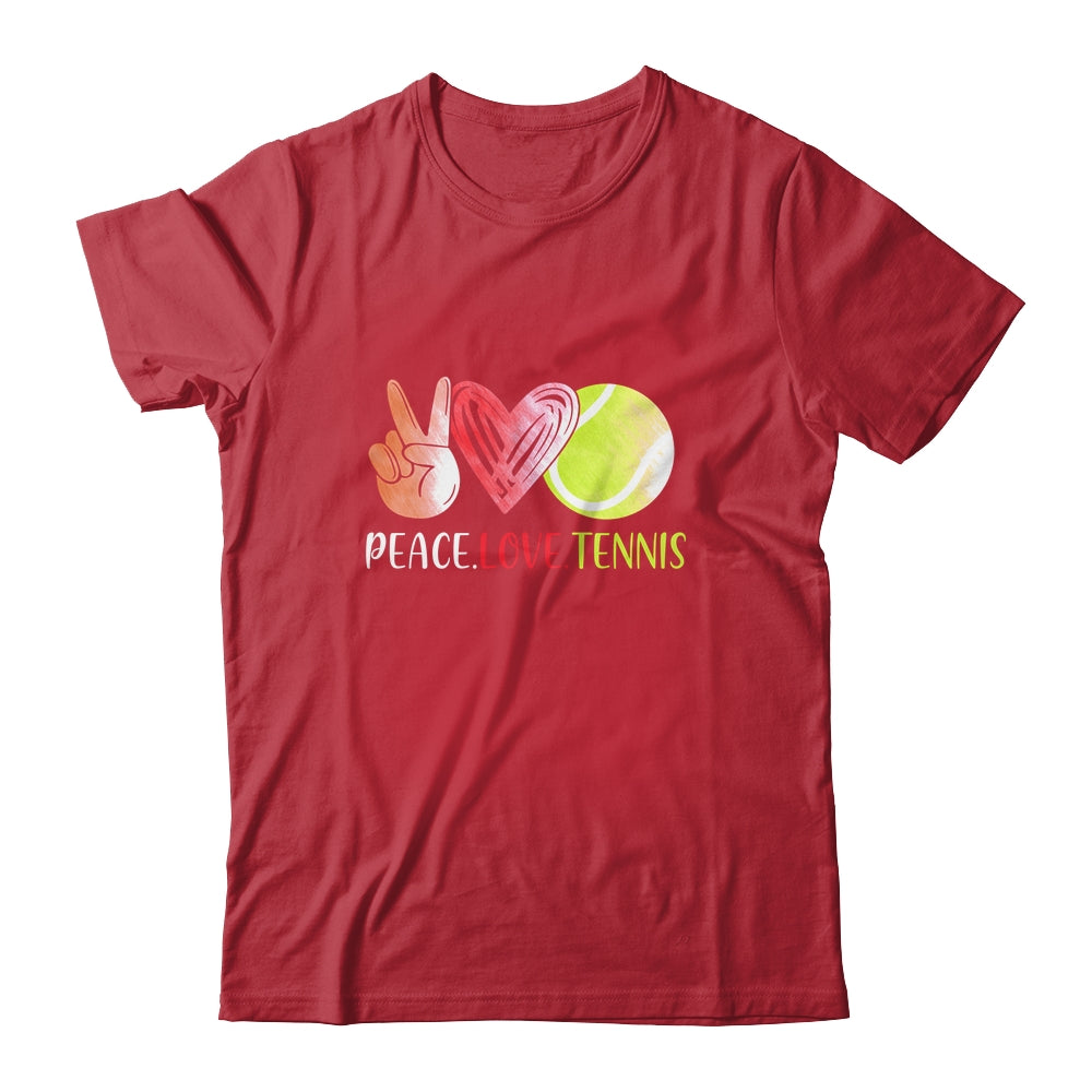 Tennis Player Girls Peace Love Tennis Women T-Shirt & Tank Top | Teecentury.com