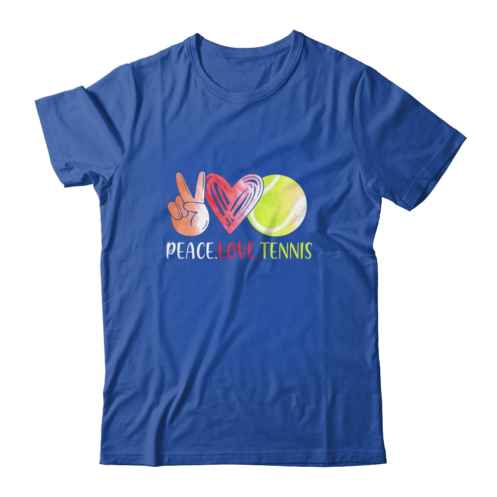 Tennis Player Girls Peace Love Tennis Women T-Shirt & Tank Top | Teecentury.com