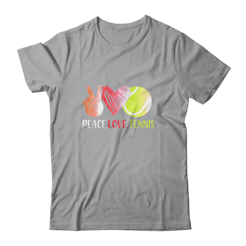 Tennis Player Girls Peace Love Tennis Women T-Shirt & Tank Top | Teecentury.com
