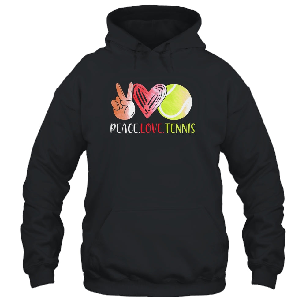 Tennis Player Girls Peace Love Tennis Women T-Shirt & Tank Top | Teecentury.com