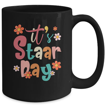 Test Day Teacher Its Staar Day For Women Kids Groovy Mug | teecentury