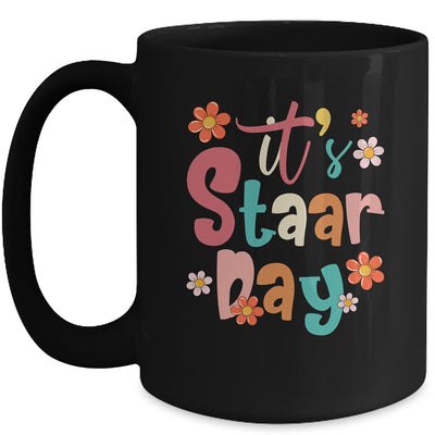 Test Day Teacher Its Staar Day For Women Kids Groovy Mug | teecentury