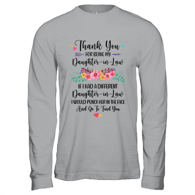 Thank You For Being My Daughter-In-Law Gift T-Shirt & Hoodie | Teecentury.com