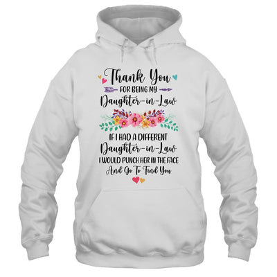 Thank You For Being My Daughter-In-Law Gift T-Shirt & Hoodie | Teecentury.com