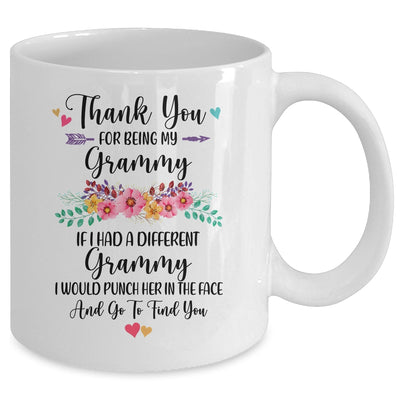 Thank You For Being My Grammy Gift Mug Coffee Mug | Teecentury.com