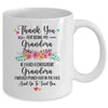 Thank You For Being My Grandma Gift Mug Coffee Mug | Teecentury.com