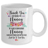 Thank You For Being My Nanny Gift Mug Coffee Mug | Teecentury.com
