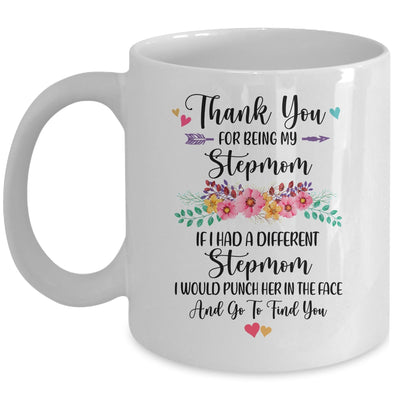 Thank You For Being My Stepmom Gift Mug Coffee Mug | Teecentury.com