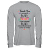 Thank You For Being My Wife Gift T-Shirt & Hoodie | Teecentury.com