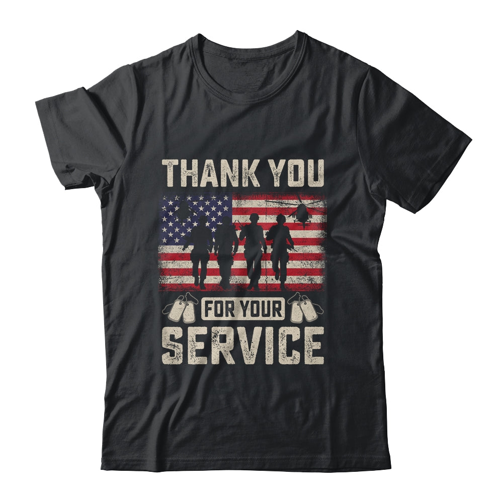 Thank You For Your Service Patriotic Veterans Day Shirt & Hoodie | teecentury
