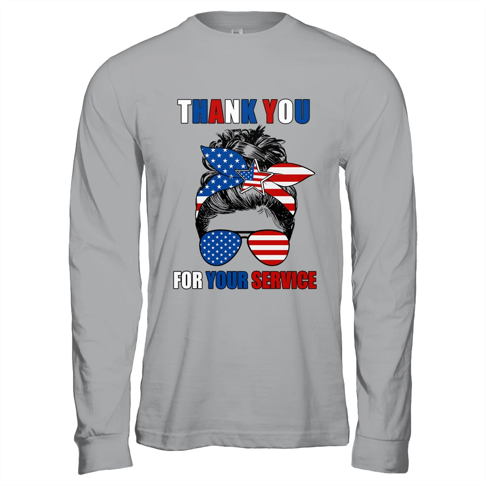 Thank You For Your Services Patriotic Veterans Day Women Shirt & Hoodie | teecentury
