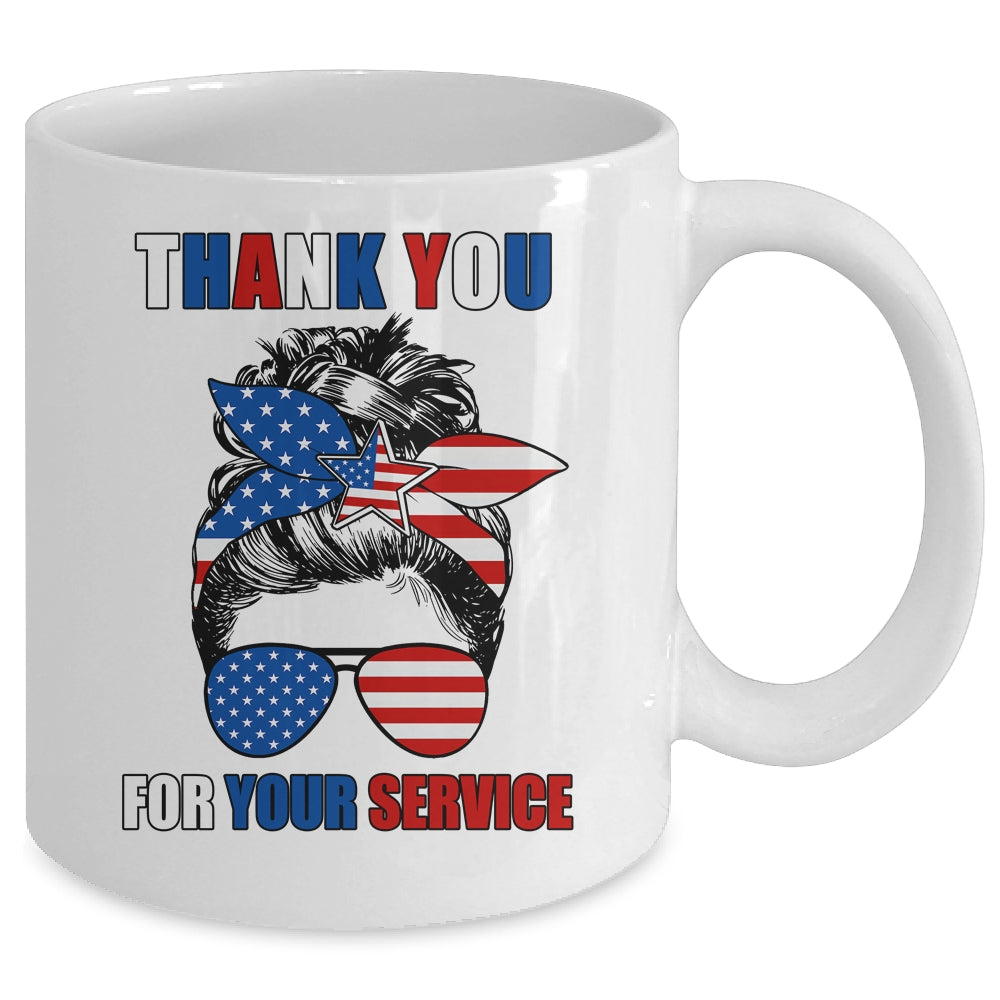 Thank You For Your Services Patriotic Veterans Day Women Mug | teecentury