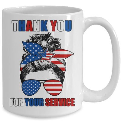 Thank You For Your Services Patriotic Veterans Day Women Mug | teecentury